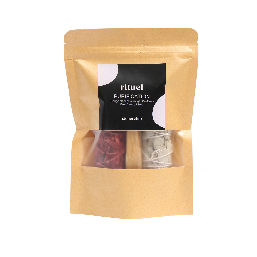 Rituel de purification - Sauge blanche, rouge et palo santo