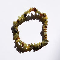 Bracelet Solar Grenat Vert - vitalité