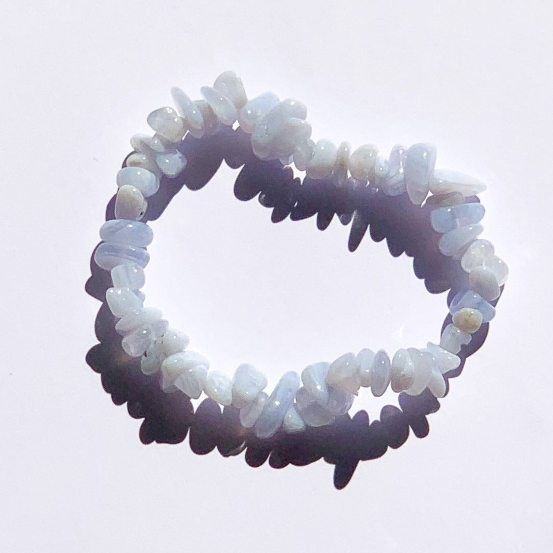 Bracelet Solar Calcédoine Bleue - apaisement