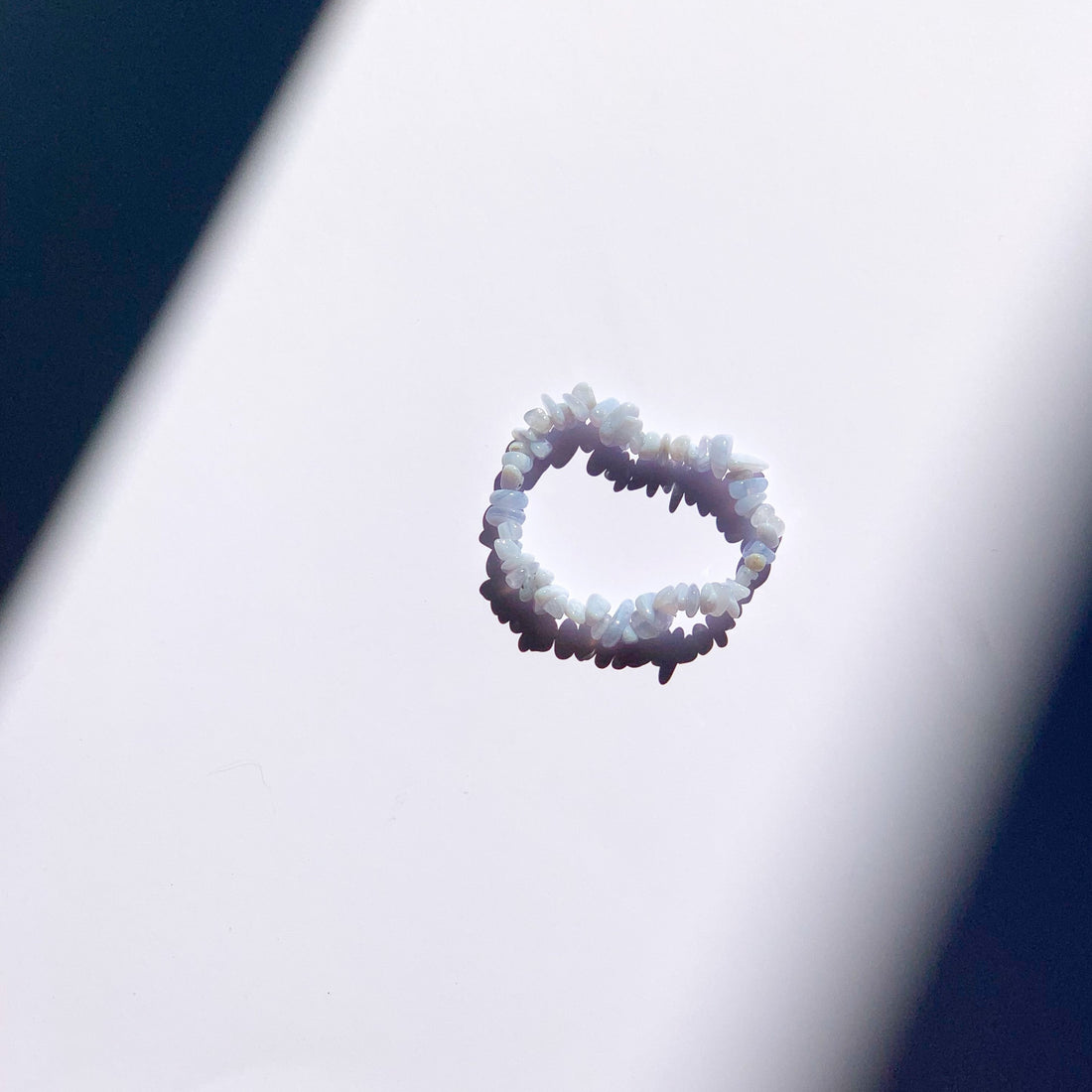 Bracelet Solar Calcédoine Bleue - apaisement