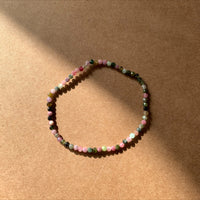 Bracelet facettes Tourmaline multicolore - protection, ancrage, énergie positive