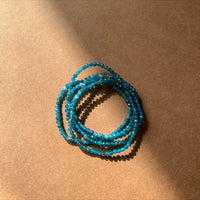 Bracelet facettes Apatite bleue - communication, confiance en soi, gestion des émotions