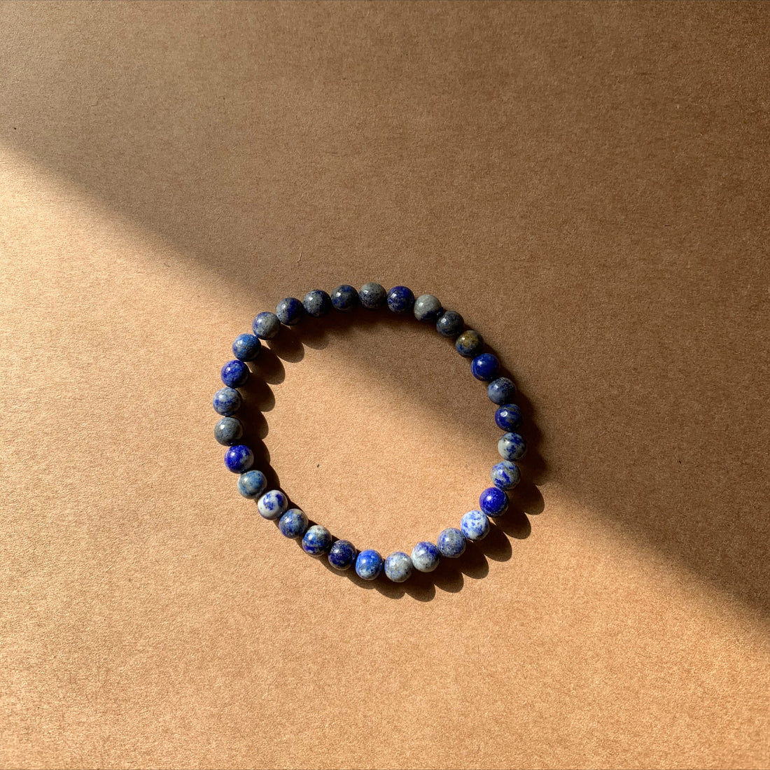 Bracelet boules Lapis Lazuli - intuition, développement personnel, spiritualité